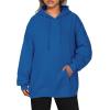 imageZeagoo Womens Oversized Hoodies Fleece Sweatshirts Long Sleeve Pullover with Pocket 2025 Fall Winter Outfits Y2k ClothesDeep Blue