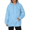 imageZeagoo Womens Oversized Hoodies Fleece Sweatshirts Long Sleeve Pullover with Pocket 2025 Fall Winter Outfits Y2k ClothesLight Blue