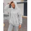imageZeagoo Womens Oversized Hoodies Fleece Sweatshirts Long Sleeve Pullover with Pocket 2025 Fall Winter Outfits Y2k ClothesLight Grey