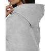 imageZeagoo Womens Oversized Hoodies Fleece Sweatshirts Long Sleeve Pullover with Pocket 2025 Fall Winter Outfits Y2k ClothesLight Grey