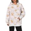imageZeagoo Womens Oversized Hoodies Fleece Sweatshirts Long Sleeve Pullover with Pocket 2025 Fall Winter Outfits Y2k ClothesMaple Leaf Print