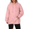 imageZeagoo Womens Oversized Hoodies Fleece Sweatshirts Long Sleeve Pullover with Pocket 2025 Fall Winter Outfits Y2k ClothesPink