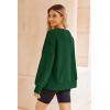 imageZeagoo Womens Sherpa Fleece Jacket Pullover Crewneck Fuzzy Sweatshirts Long Sleeve Warm Thick Fall Winter Coats01green