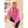 imageZeagoo Womens Sherpa Fleece Jacket Pullover Crewneck Fuzzy Sweatshirts Long Sleeve Warm Thick Fall Winter Coats01rose