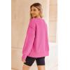 imageZeagoo Womens Sherpa Fleece Jacket Pullover Crewneck Fuzzy Sweatshirts Long Sleeve Warm Thick Fall Winter Coats01rose