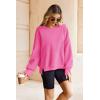 imageZeagoo Womens Sherpa Fleece Jacket Pullover Crewneck Fuzzy Sweatshirts Long Sleeve Warm Thick Fall Winter Coats01rose