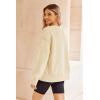 imageZeagoo Womens Sherpa Fleece Jacket Pullover Crewneck Fuzzy Sweatshirts Long Sleeve Warm Thick Fall Winter CoatsBeige