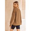 imageZeagoo Womens Sherpa Fleece Jacket Pullover Crewneck Fuzzy Sweatshirts Long Sleeve Warm Thick Fall Winter CoatsBrown
