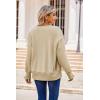 imageZeagoo Womens Sherpa Fleece Jacket Pullover Crewneck Fuzzy Sweatshirts Long Sleeve Warm Thick Fall Winter CoatsLight Khaki 01
