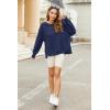 imageZeagoo Womens Sherpa Fleece Jacket Pullover Crewneck Fuzzy Sweatshirts Long Sleeve Warm Thick Fall Winter CoatsNavy Blue 02