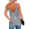 imageZeagoo Womens V Neck Camisole Tank Top Strap Sleeveless T Shirt Casual Loose Vest Blouse  SXXLDh62