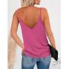 imageZeagoo Womens V Neck Camisole Tank Top Strap Sleeveless T Shirt Casual Loose Vest Blouse  SXXLHot Pink