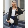 imageZeagoo Womens Zip Up Hoodies Long Sleeve Long Tunic Sweatshirts Oversized Fleece Casual 2025 Fall Jacket Coat with Pocket01 Black