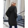 imageZeagoo Womens Zip Up Hoodies Long Sleeve Long Tunic Sweatshirts Oversized Fleece Casual 2025 Fall Jacket Coat with Pocket01 Black
