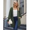 imageZeagoo Womens Zip Up Hoodies Long Sleeve Long Tunic Sweatshirts Oversized Fleece Casual 2025 Fall Jacket Coat with PocketArmy Green