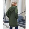 imageZeagoo Womens Zip Up Hoodies Long Sleeve Long Tunic Sweatshirts Oversized Fleece Casual 2025 Fall Jacket Coat with PocketArmy Green