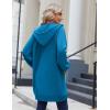 imageZeagoo Womens Zip Up Hoodies Long Sleeve Long Tunic Sweatshirts Oversized Fleece Casual 2025 Fall Jacket Coat with PocketBlue