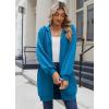 imageZeagoo Womens Zip Up Hoodies Long Sleeve Long Tunic Sweatshirts Oversized Fleece Casual 2025 Fall Jacket Coat with PocketBlue