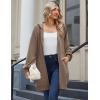 imageZeagoo Womens Zip Up Hoodies Long Sleeve Long Tunic Sweatshirts Oversized Fleece Casual 2025 Fall Jacket Coat with PocketCoffee Grey