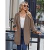 imageZeagoo Womens Zip Up Hoodies Long Sleeve Long Tunic Sweatshirts Oversized Fleece Casual 2025 Fall Jacket Coat with PocketCoffee Grey