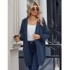 imageZeagoo Womens Zip Up Hoodies Long Sleeve Long Tunic Sweatshirts Oversized Fleece Casual 2025 Fall Jacket Coat with PocketDark Blue