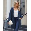 imageZeagoo Womens Zip Up Hoodies Long Sleeve Long Tunic Sweatshirts Oversized Fleece Casual 2025 Fall Jacket Coat with PocketDark Blue