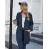 imageZeagoo Womens Zip Up Hoodies Long Sleeve Long Tunic Sweatshirts Oversized Fleece Casual 2025 Fall Jacket Coat with PocketDark Blue