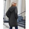 imageZeagoo Womens Zip Up Hoodies Long Sleeve Long Tunic Sweatshirts Oversized Fleece Casual 2025 Fall Jacket Coat with PocketDark Grey