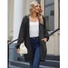 imageZeagoo Womens Zip Up Hoodies Long Sleeve Long Tunic Sweatshirts Oversized Fleece Casual 2025 Fall Jacket Coat with PocketDark Grey