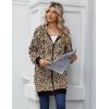 imageZeagoo Womens Zip Up Hoodies Long Sleeve Long Tunic Sweatshirts Oversized Fleece Casual 2025 Fall Jacket Coat with PocketLeopard Print