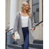 imageZeagoo Womens Zip Up Hoodies Long Sleeve Long Tunic Sweatshirts Oversized Fleece Casual 2025 Fall Jacket Coat with PocketLight Grey