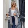 imageZeagoo Womens Zip Up Hoodies Long Sleeve Long Tunic Sweatshirts Oversized Fleece Casual 2025 Fall Jacket Coat with PocketLight Grey