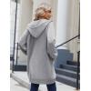 imageZeagoo Womens Zip Up Hoodies Long Sleeve Long Tunic Sweatshirts Oversized Fleece Casual 2025 Fall Jacket Coat with PocketLight Grey