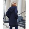 imageZeagoo Womens Zip Up Hoodies Long Sleeve Long Tunic Sweatshirts Oversized Fleece Casual 2025 Fall Jacket Coat with PocketNavy