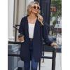 imageZeagoo Womens Zip Up Hoodies Long Sleeve Long Tunic Sweatshirts Oversized Fleece Casual 2025 Fall Jacket Coat with PocketNavy