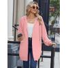 imageZeagoo Womens Zip Up Hoodies Long Sleeve Long Tunic Sweatshirts Oversized Fleece Casual 2025 Fall Jacket Coat with PocketPink