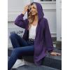 imageZeagoo Womens Zip Up Hoodies Long Sleeve Long Tunic Sweatshirts Oversized Fleece Casual 2025 Fall Jacket Coat with PocketPurple