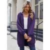 imageZeagoo Womens Zip Up Hoodies Long Sleeve Long Tunic Sweatshirts Oversized Fleece Casual 2025 Fall Jacket Coat with PocketPurple