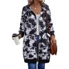 imageZeagoo Womens Zip Up Hoodies Long Sleeve Long Tunic Sweatshirts Oversized Fleece Casual 2025 Fall Jacket Coat with PocketTie Dye