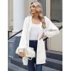 imageZeagoo Womens Zip Up Hoodies Long Sleeve Long Tunic Sweatshirts Oversized Fleece Casual 2025 Fall Jacket Coat with PocketWhite