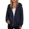 imageZeagoo Essentials Hoodie Zip Up Hoodie 2025 Womens Fashion Oversized Sweatshirt For Women Y2k Hoodie Fleece JacketsNavy