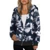imageZeagoo Essentials Hoodie Zip Up Hoodie 2025 Womens Fashion Oversized Sweatshirt For Women Y2k Hoodie Fleece JacketsTie Dye