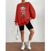 imageZeagoo Christmas Sweatshirt for Women Crewneck Christmas Tree Long Sleeve Shirt Xmas Holiday Party Pullover Sweater Tops01redsanta Claus