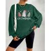 imageZeagoo Christmas Sweatshirt for Women Crewneck Christmas Tree Long Sleeve Shirt Xmas Holiday Party Pullover Sweater Tops03greenchristmas Tree