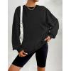 imageZeagoo Christmas Sweatshirt for Women Crewneck Christmas Tree Long Sleeve Shirt Xmas Holiday Party Pullover Sweater TopsBlack