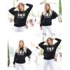 imageZeagoo Christmas Sweatshirt for Women Crewneck Christmas Tree Long Sleeve Shirt Xmas Holiday Party Pullover Sweater TopsBlack Floral