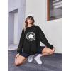 imageZeagoo Christmas Sweatshirt for Women Crewneck Christmas Tree Long Sleeve Shirt Xmas Holiday Party Pullover Sweater TopsBlackdaisy