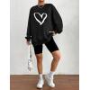 imageZeagoo Christmas Sweatshirt for Women Crewneck Christmas Tree Long Sleeve Shirt Xmas Holiday Party Pullover Sweater TopsBlacklove
