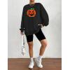imageZeagoo Christmas Sweatshirt for Women Crewneck Christmas Tree Long Sleeve Shirt Xmas Holiday Party Pullover Sweater TopsBlackpumpkin