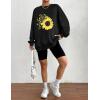 imageZeagoo Christmas Sweatshirt for Women Crewneck Christmas Tree Long Sleeve Shirt Xmas Holiday Party Pullover Sweater TopsBlacksun Floral